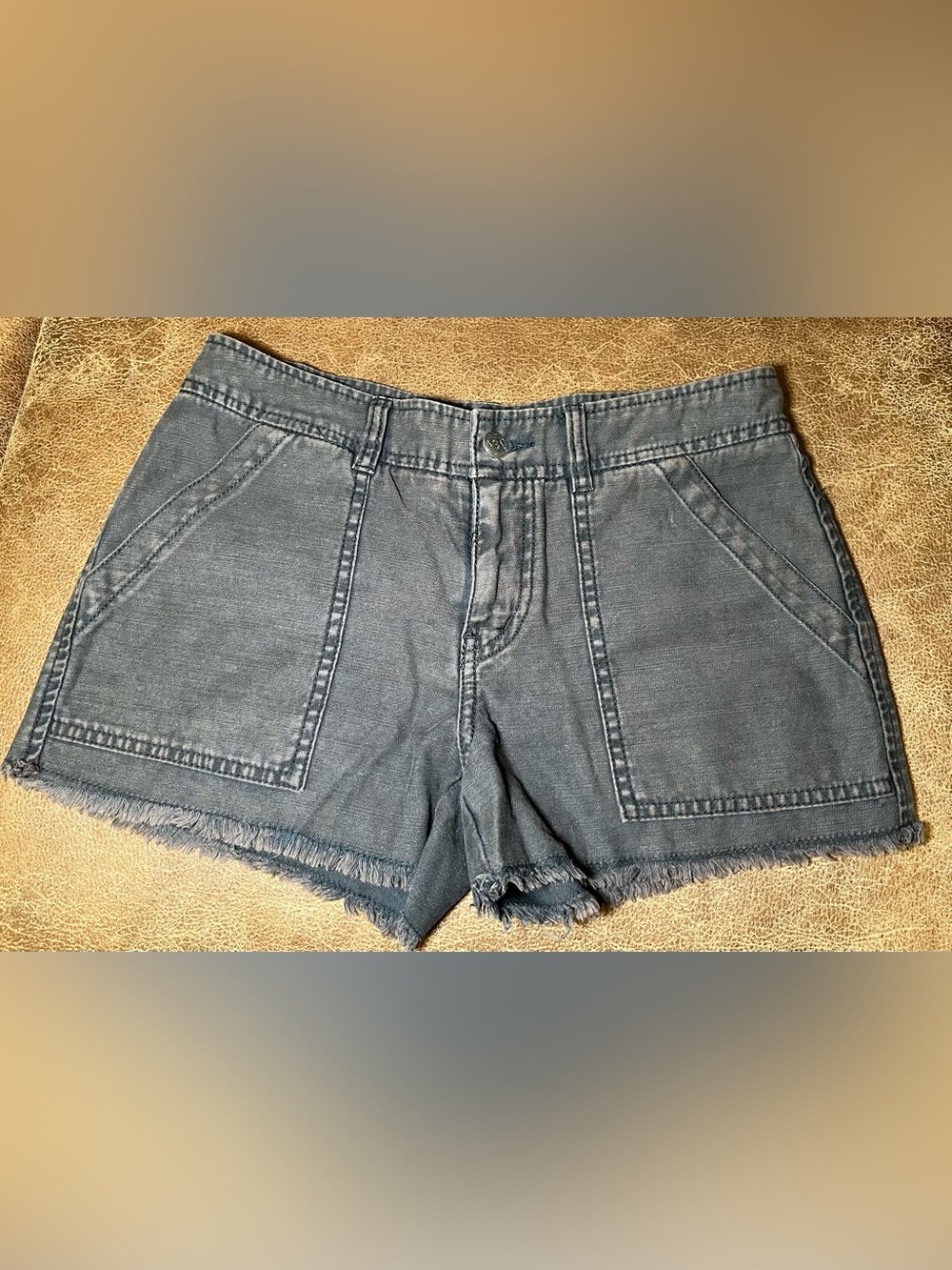Free People Black Shorts Women’s Size 2 Frayed Hem 3 in Inseam 100% Cotton